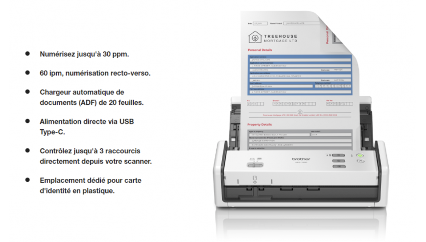 Brother ADS-1300 et ADS-1800W : Scanners Compacts pour une Productivité Moderne